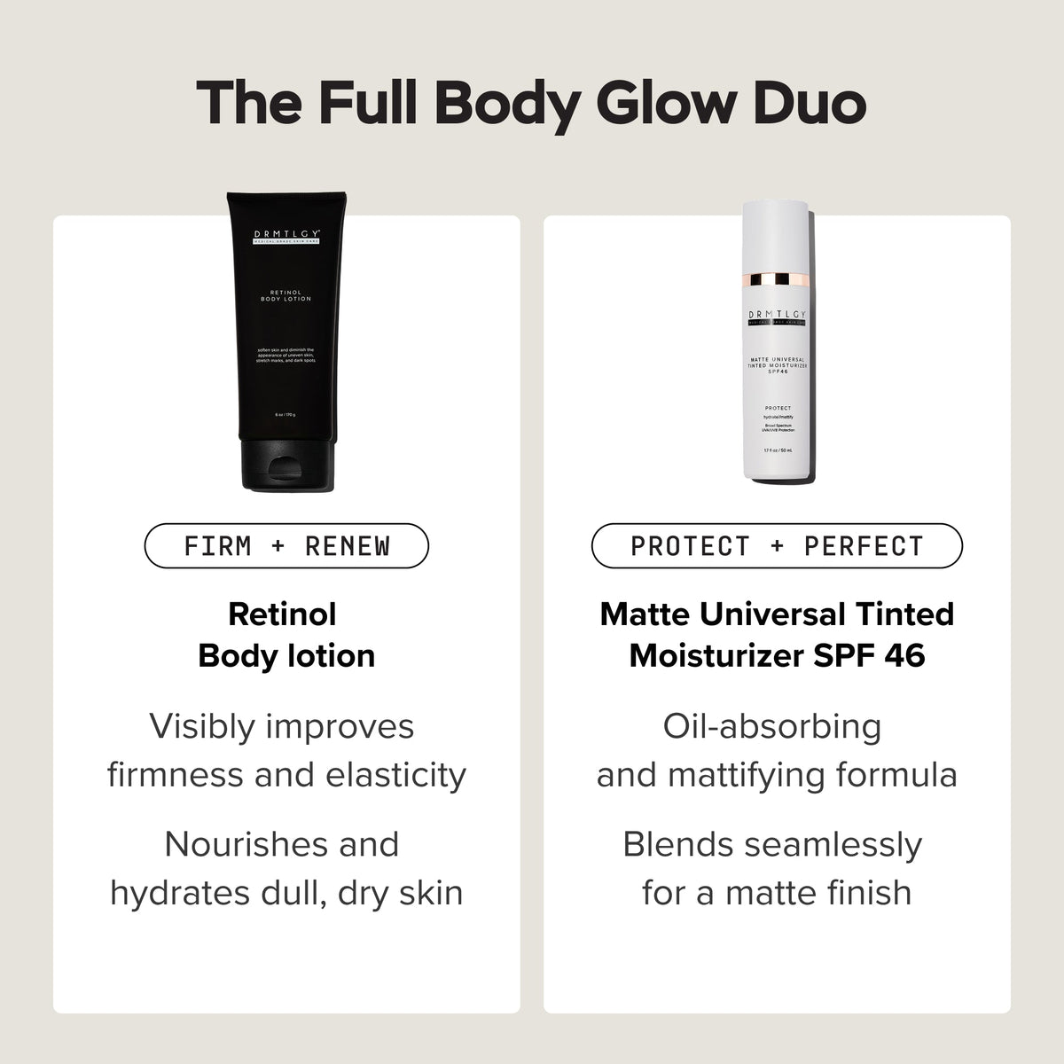The Full Body Glow Duo - Matte