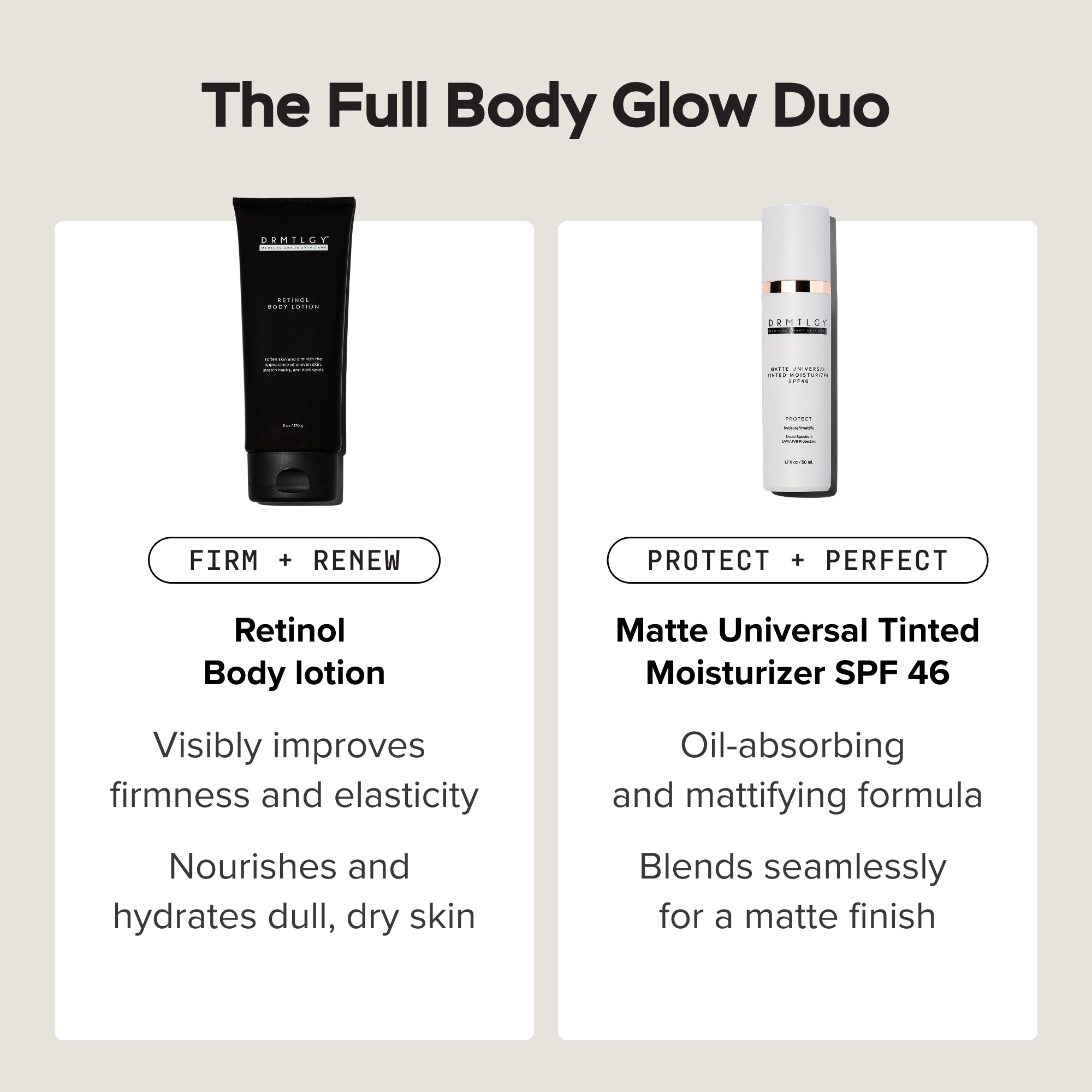 The Full Body Glow Duo - Matte